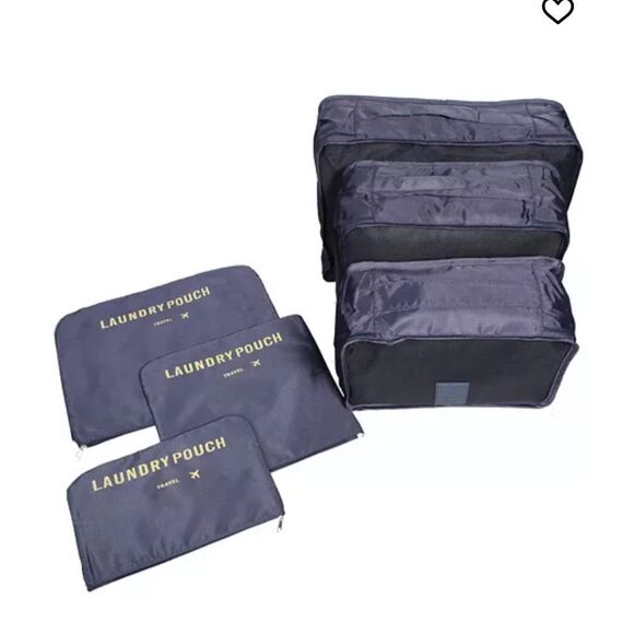 NICCI $76 6 Piece Set Luggage travel Organizers NEW W TAGS - Picture 1 of 9